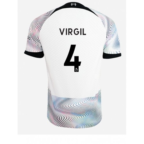 Liverpool Virgil van Dijk #4 Bortedrakt 2022-23 Kortermet Liverpool Virgil van Dijk #4 Bortedrakt 2022-23 Kortermet